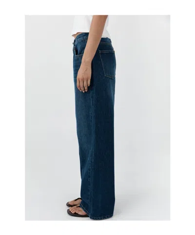 St Agni Belt Loop Jeans In Blue