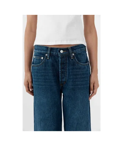 St Agni Belt Loop Jeans In Blue