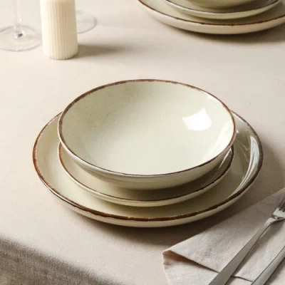 Earth & Clay Heath Stoneware 24-piece Dinnerware Set In Neutral