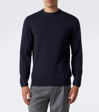 Canali Wool Sweater In Black