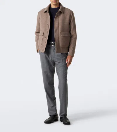 Canali Wool Sweater In Black