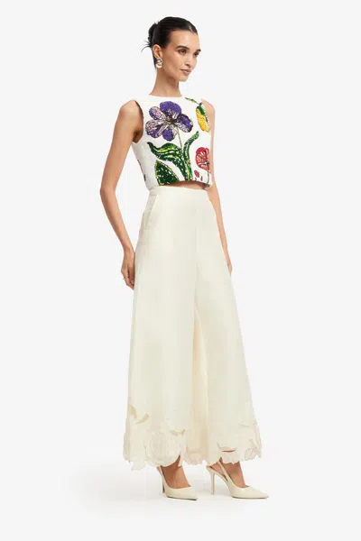 Leo Lin Iris Beaded Top - Wildflowers In Multi