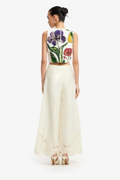 Leo Lin Iris Beaded Top - Wildflowers In Multi