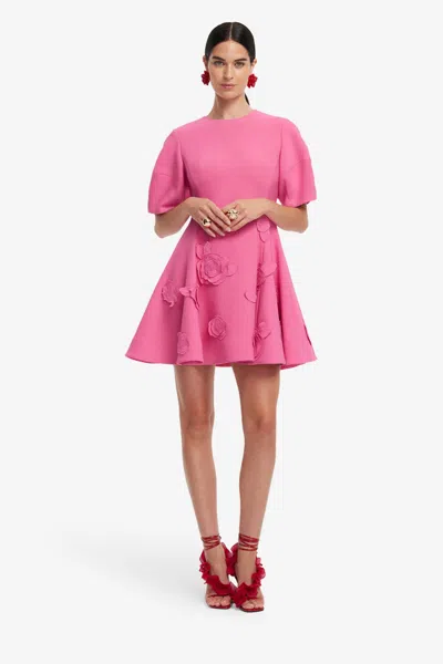 Leo Lin Simona Applique Minidress In Pink