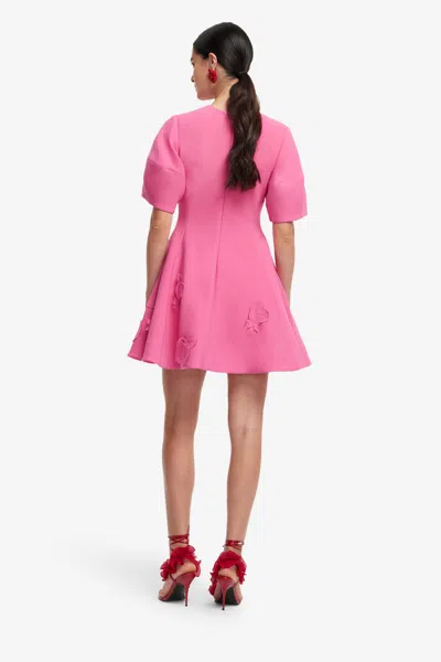 Leo Lin Simona Applique Minidress In Pink