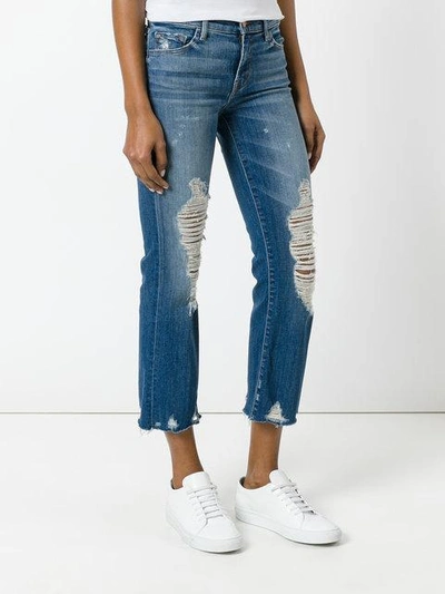 Shop J Brand Distressed Jeans In Blue
