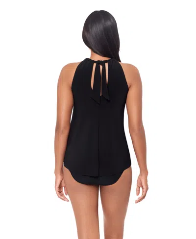 Magicsuit Solid Esme Tankini Top In Black