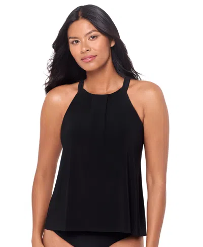 Magicsuit Solid Esme Tankini Top In Black