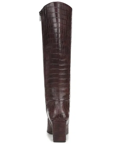 Naturalizer Extra Wide Width Nona Boot In Merlot Red Faux Leather