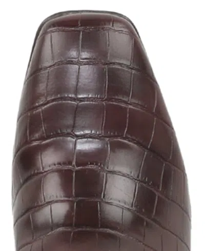 Naturalizer Extra Wide Width Nona Boot In Merlot Red Faux Leather