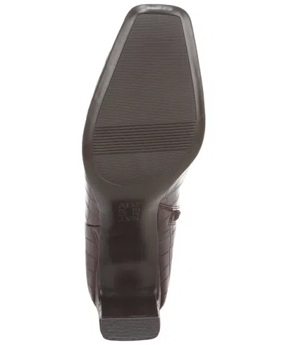 Naturalizer Extra Wide Width Nona Boot In Merlot Red Faux Leather