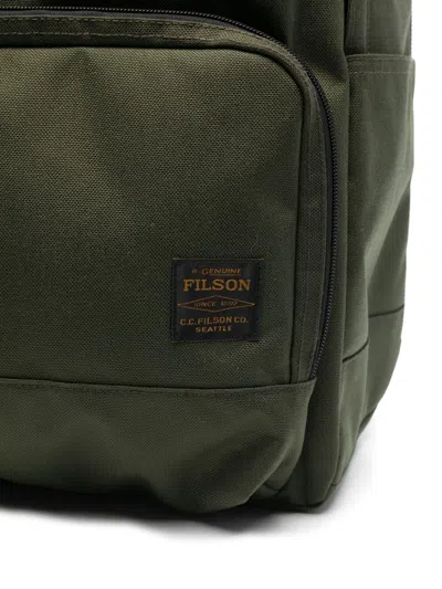 Filson Military Green Multi-pocket Backpack With Zip  In Green