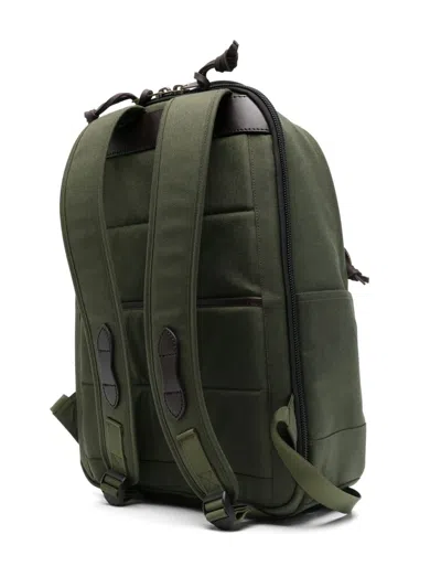 Filson Military Green Multi-pocket Backpack With Zip  In Green