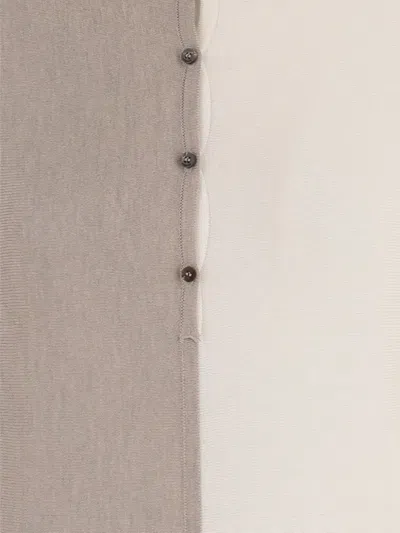 Jacquemus Two-tone Draped Top In Multi