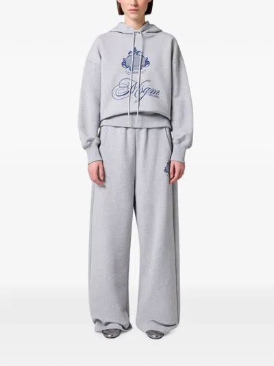 Msgm 로고 프린트 트랙팬츠 In Gray