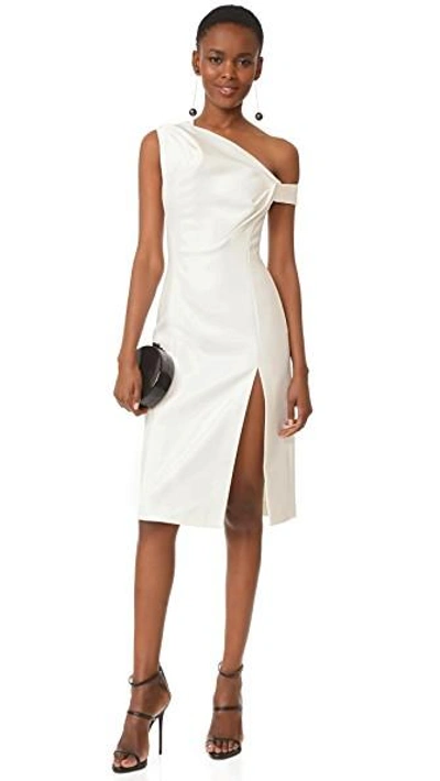 Shop Aq/aq Didion Dress In Cream