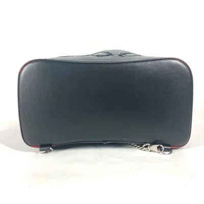 Pre-owned Christian Louboutin Black Spangles Leather Backpack ()