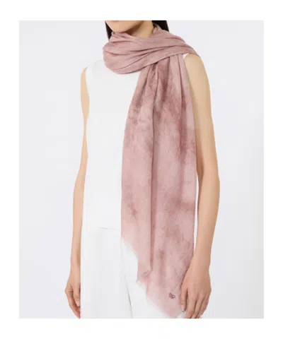 Weekend Max Mara Wool Shawl In Pink