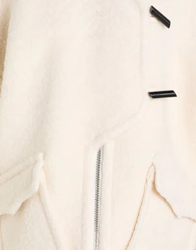 Ganni Single- Wool Coat In Neutral
