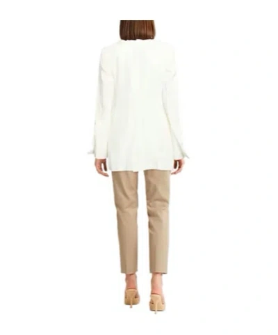 Sportmax Single-breasted Blazer In White