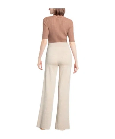 Max Mara Minimalist Solid-color Wool Wide-leg Pants In Brown