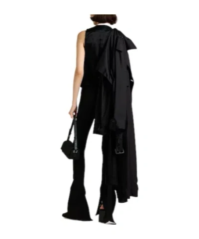 Max Mara Sleeveless Solid Vest In Black