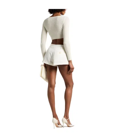 Jacquemus Solid Colour Shrugs In White