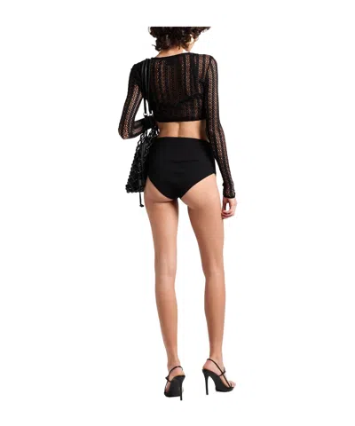Jacquemus Solid Color Shorts In Black