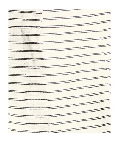 Max Mara Striped Skort In White