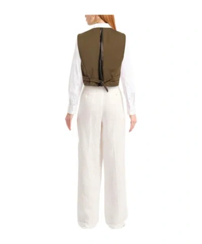 Weekend Max Mara Solid Embroidered Coat In Brown