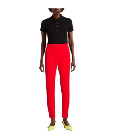 Max Mara Basic Conical Trousers In Red