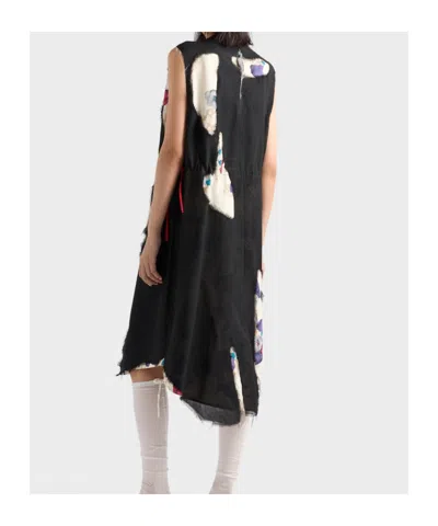 Prada Devore Georgette Dress In Black