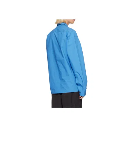 Studio Nicholson Long-sleeved Shirt In Blue