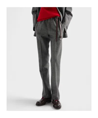 Prada Wool Pants In Gray