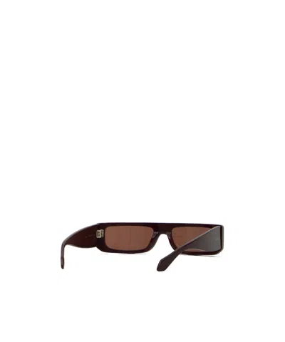 Alaïa Rectangular-lens Sunglasses In Brown