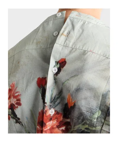 Prada Printed Cotton Shirt In Multi