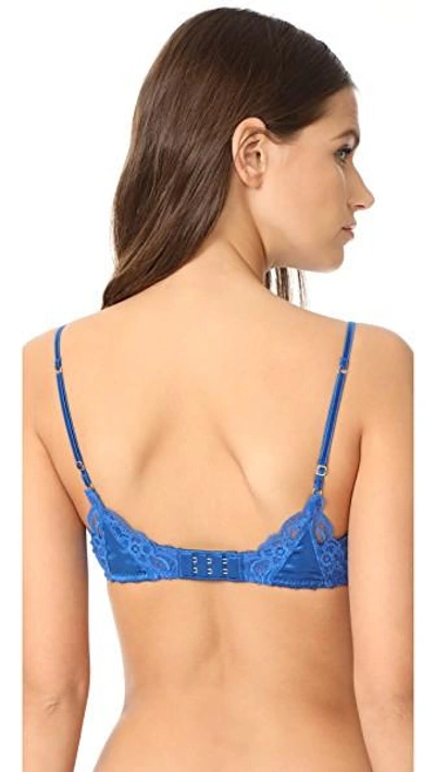 Shop Stella Mccartney Eloise Enchanting Soft Cup Bra In Classic Blue