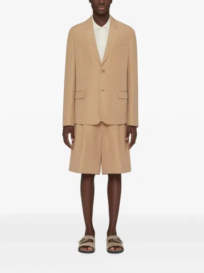 Givenchy Unconstructed Notch-lapel Jacket In Neutral