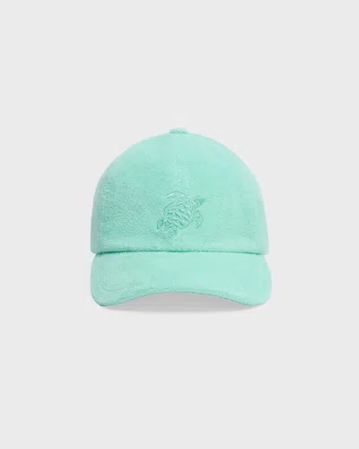 Vilebrequin Men Terry Cap Solid Caribbean In Blue