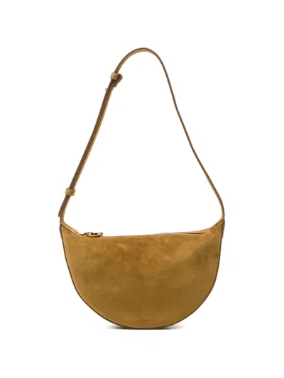 Joseph Bean Medium Suede Shoulder Bag In Brown
