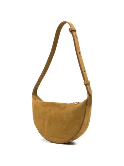 Joseph Bean Medium Suede Shoulder Bag In Brown