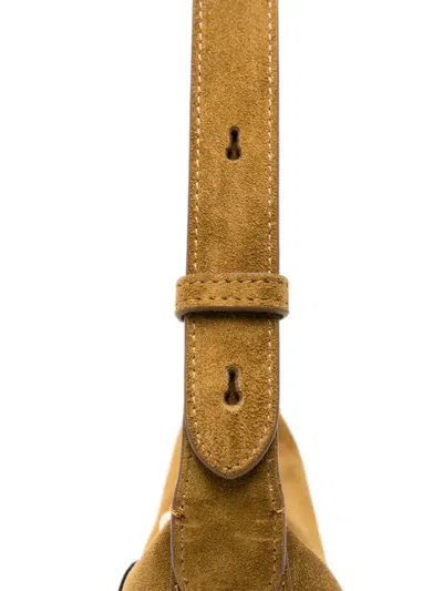 Joseph Bean Medium Suede Shoulder Bag In Brown