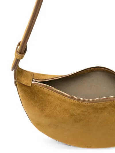 Joseph Bean Medium Suede Shoulder Bag In Brown