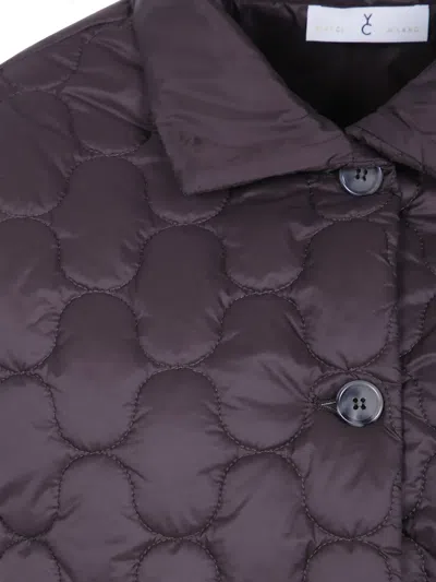 Why Ci Quilted Button-up Jacket In Brown