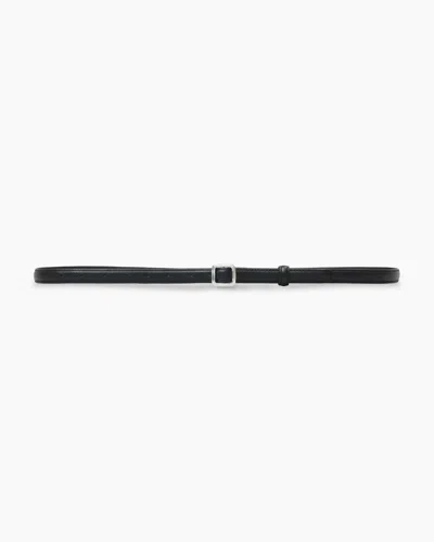 Lie Studio The Georgia Slim Belt In Black