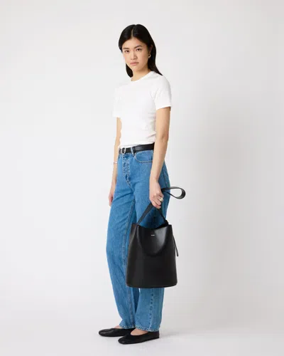 Lie Studio The Norma Tote In Solid Black
