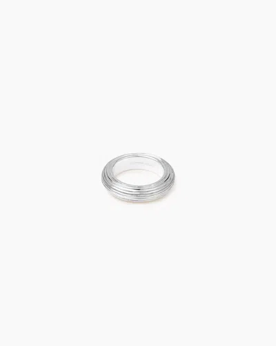 Lie Studio The Amelia Ring 18k Gold Plated 54 In Silver