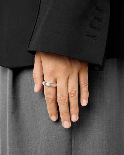 Lie Studio The Amelia Ring 18k Gold Plated 54 In Silver