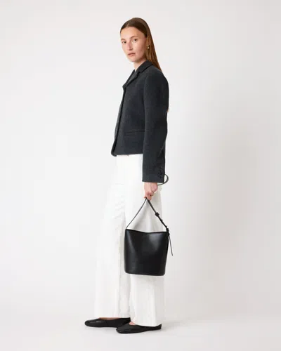 Lie Studio The Paula Tote In Solid Black