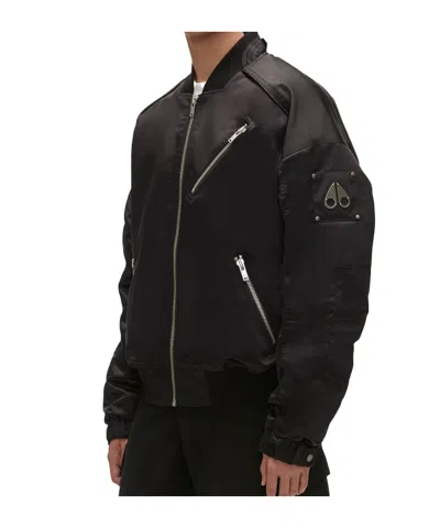 Moose Knuckles Courville Bomber Jacket For Men In Black